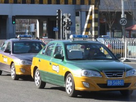 中国北京のタクシー