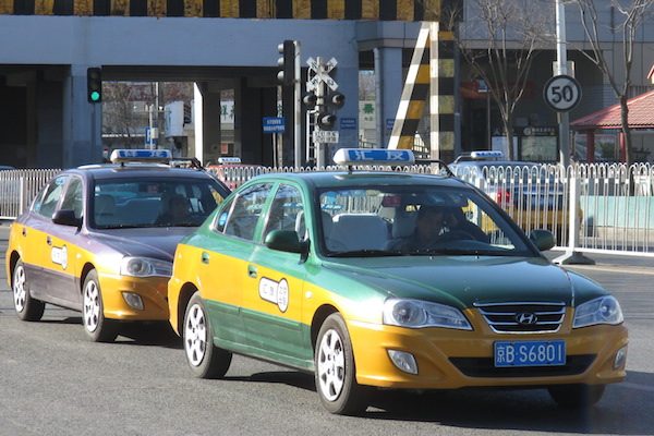 中国北京のタクシー