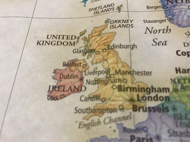イングランドの地図