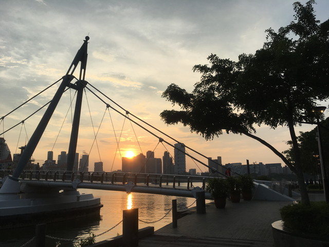 シンガポールの夕日