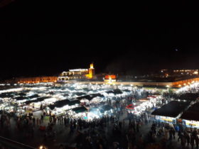 モロッコの夜景