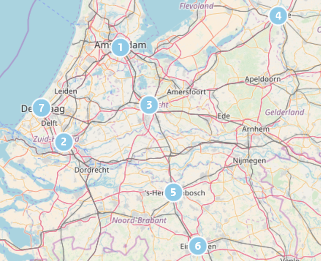 オランダ移民局のマップ